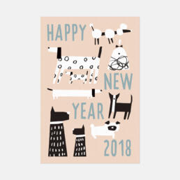 NEW YEARS CARD 2018 ©GRAPHITICA