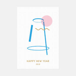 NEW YEAR CARD 2019 ©GRAPHITICA